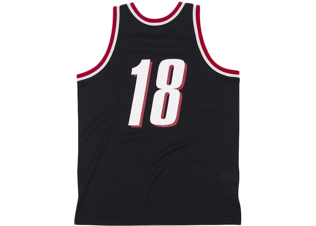 Mitchell & Ness Amine x Portland Trail Blazers Swingman Jersey Black - vue secondaire B