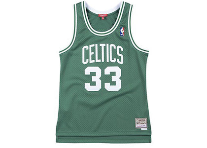 Mitchell & Ness Boston Celtics Road 1985-86 Larry Bird Swingman Jersey Kelly Green - authentic Mitchell & Ness apparel