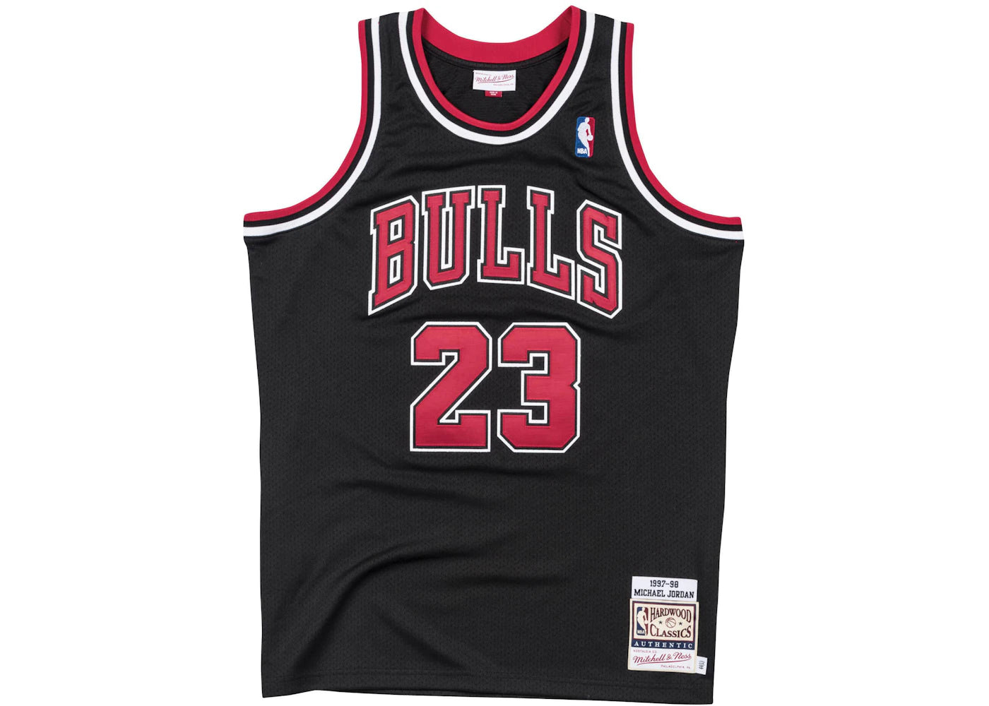 Mitchell & Ness Chicago Bulls Alternate 1997-98 Michael Jordan Authentic Jersey Black - vue 360