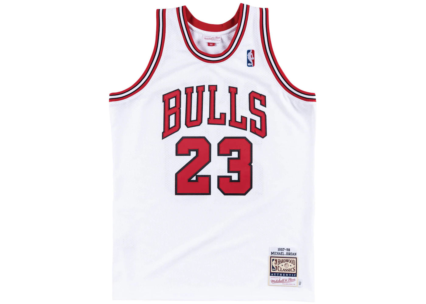 Mitchell & Ness Chicago Bulls Home 1997-98 Michael Jordan Authentic Jersey White - vue 360