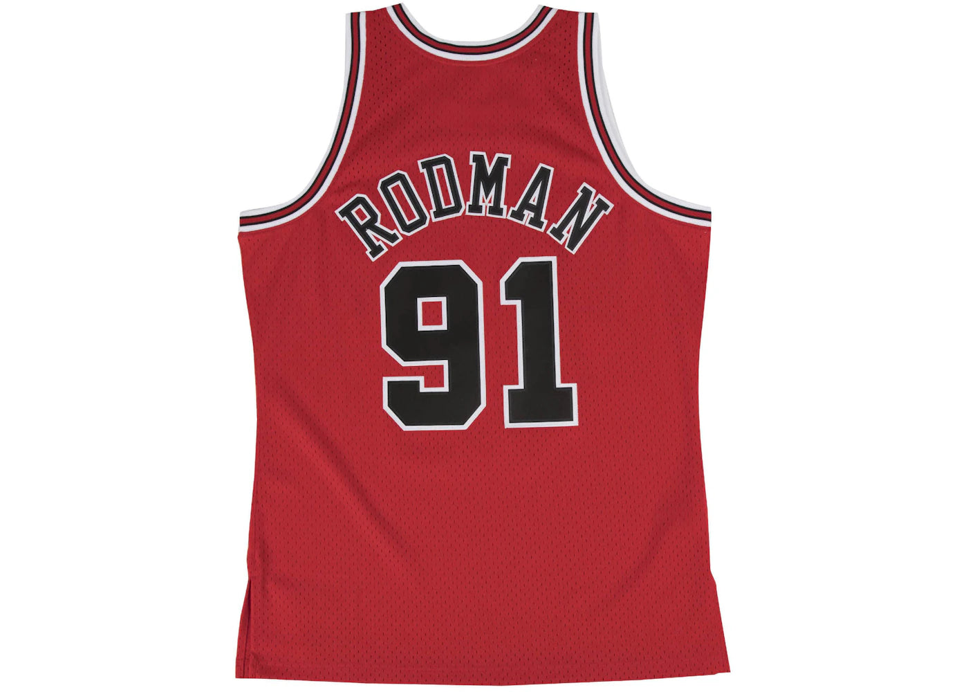 Mitchell & Ness Chicago Bulls Road 1997-98 Dennis Rodman Swingman Jersey Scarlet - vue secondaire A