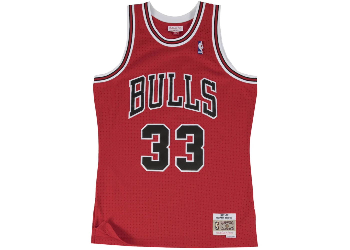 Mitchell & Ness Chicago Bulls Road 1997-98 Scottie Pippen Swingman Jersey Scarlet - vue secondaire A