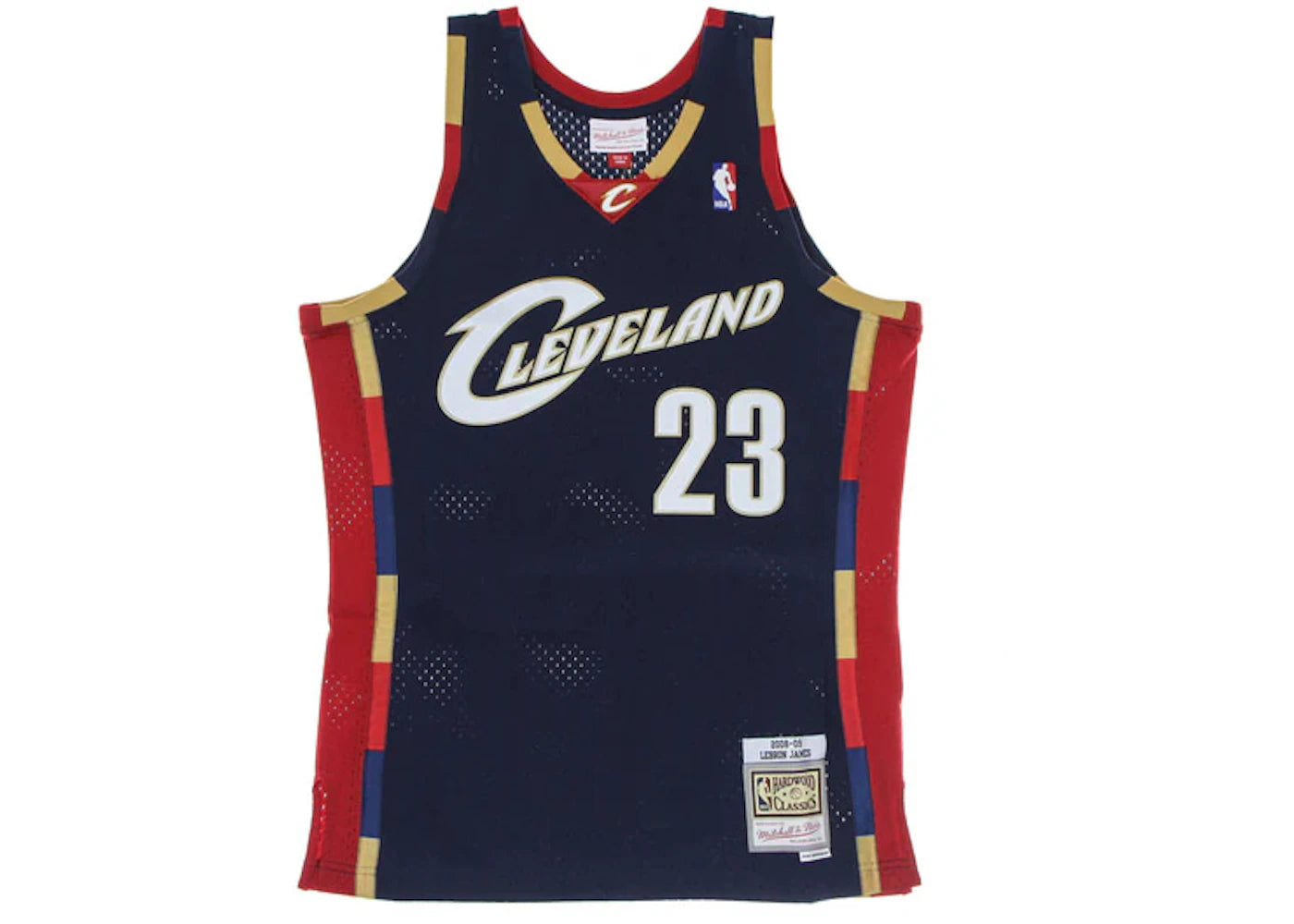 Mitchell & Ness Cleveland Cavaliers Alternate 2008-09 Lebron James Swingman Jersey Navy - vue secondaire A