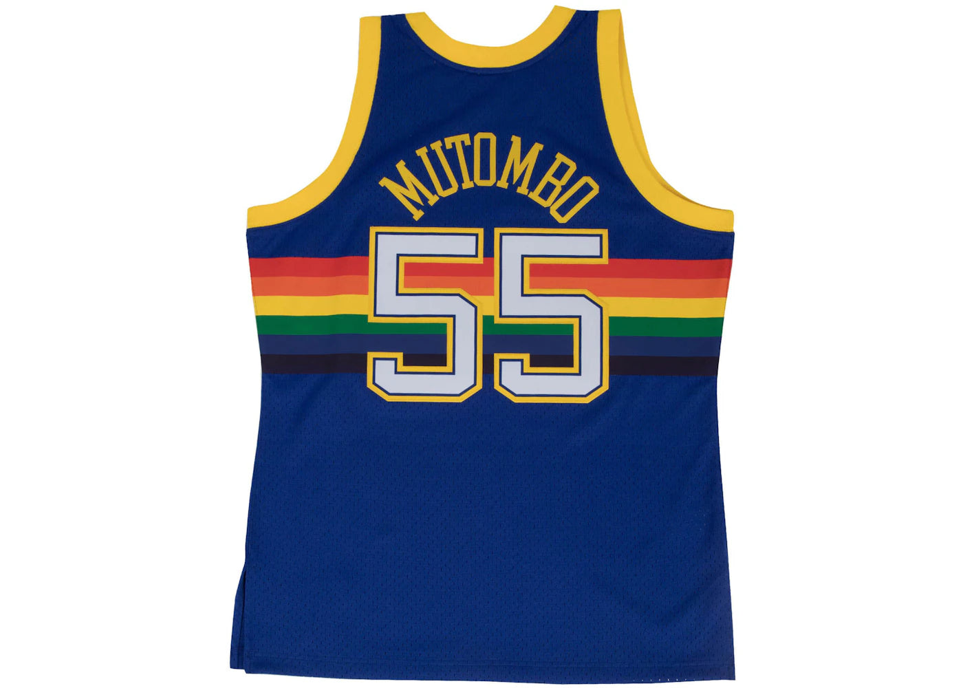 Mitchell & Ness Denver Nuggets Road 1991-92 Dikembe Mutombo Swingman Jersey Royal - vue secondaire B