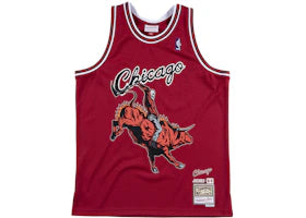 Mitchell & Ness Juice WRLD x Chicago Bulls Swingman Jersey Red