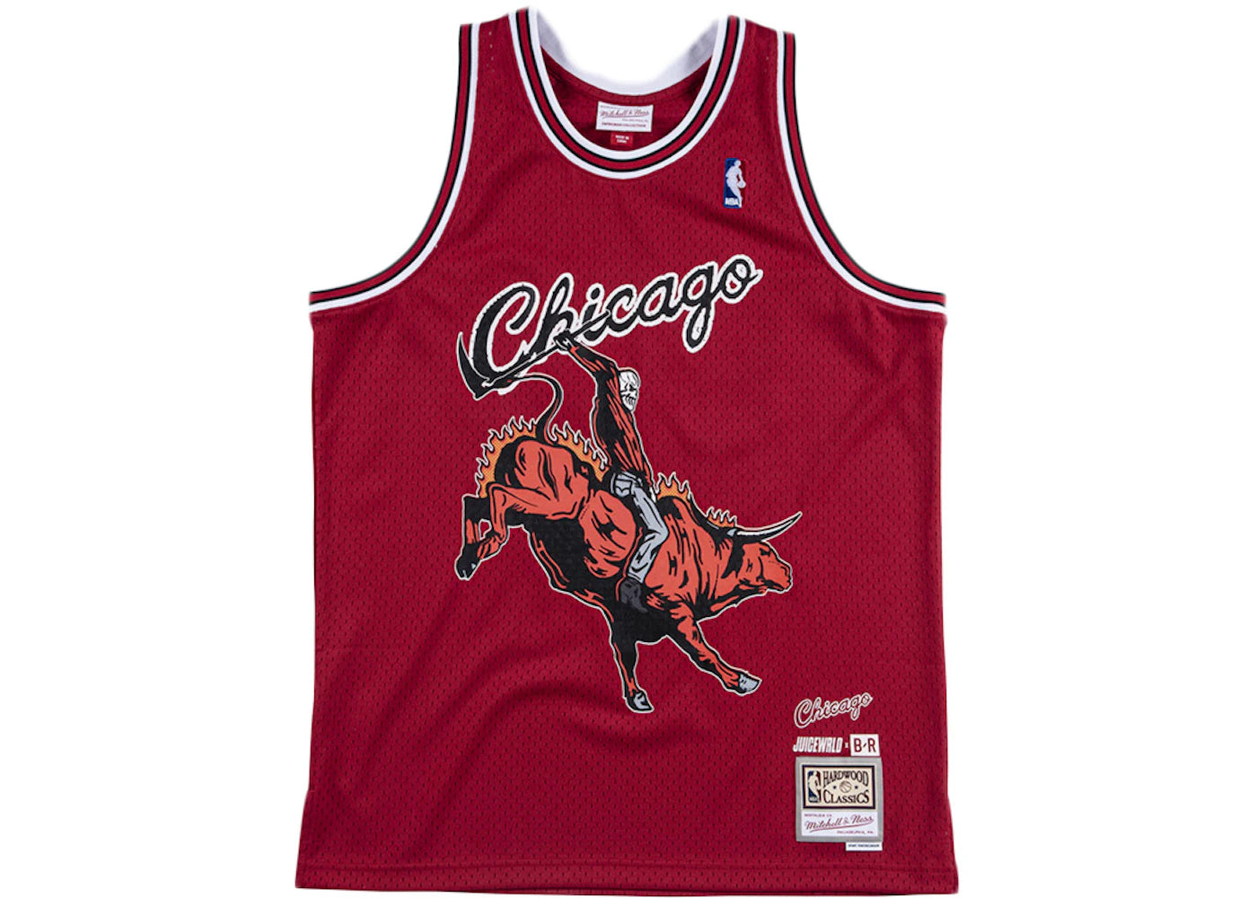 Mitchell & Ness Juice WRLD x Chicago Bulls Swingman Jersey Red - vue secondaire A