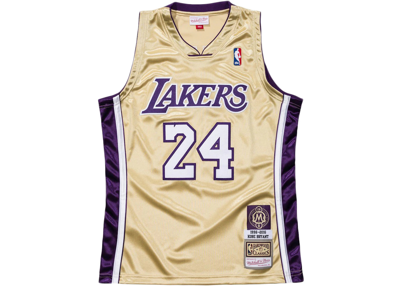 Mitchell & Ness Kobe Bryant HOF NBA Authentic Jersey Gold - vue secondaire A