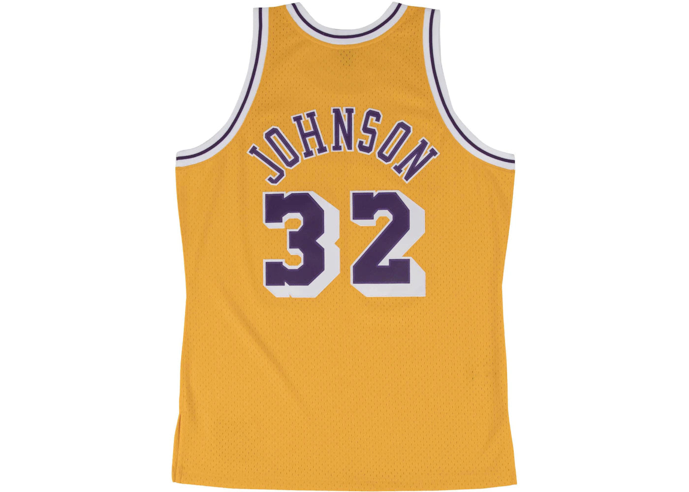 Mitchell & Ness Los Angeles Lakers Home 1984-85 Magic Johnson Swingman Jersey Light Gold - vue secondaire B