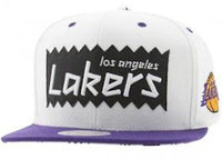 Mitchell & Ness Los Angeles Lakers STA3 Wool Snapback Cap White