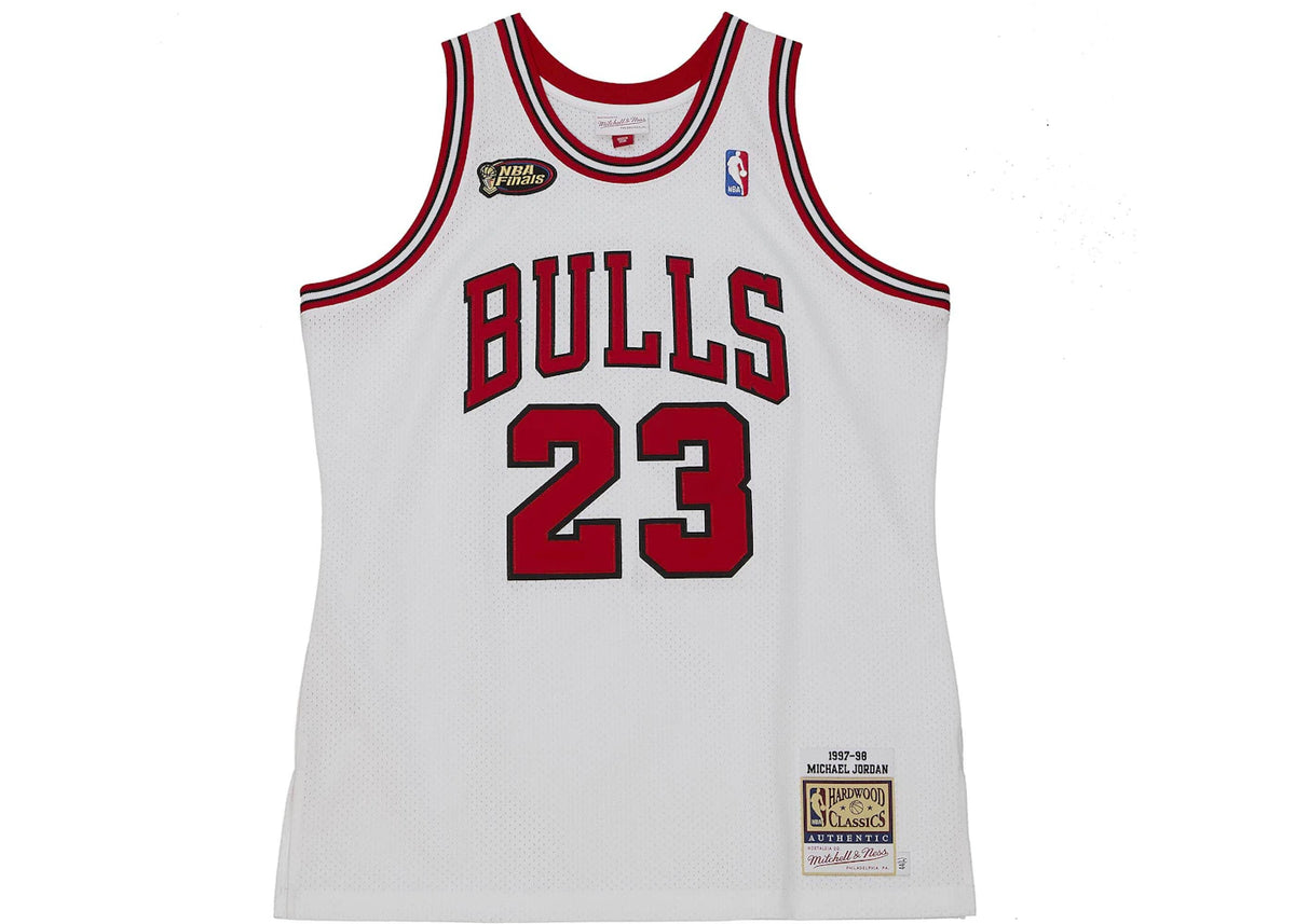 Mitchell & Ness Michael Jordan Chicago Bulls Finals 1997-98 Home Authentic NBA Jersey White/Red/Black - vue secondaire A