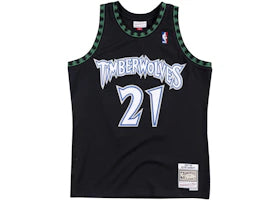 Mitchell & Ness Minnesota Timberwolves Alternate 1997-98 Kevin Garnett Swingman Jersey Black - vue 360