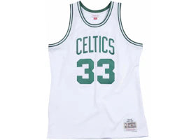 Mitchell & Ness NBA Boston Celtics Larry Bird Home 1985/86 Swingman Jersey White/Green - vue 360
