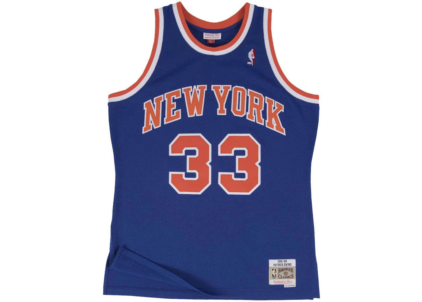 Mitchell & Ness New York Knicks Road 1991-92 Patrick Ewing Swingman Jersey Royal - vue secondaire A