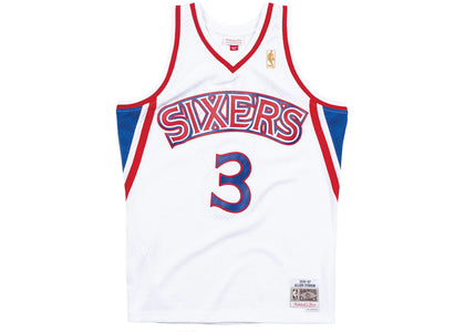 Mitchell & Ness Philadelphia 76ers Home 1996-97 Allen Iverson Swingman Jersey White - authentic Mitchell & Ness apparel