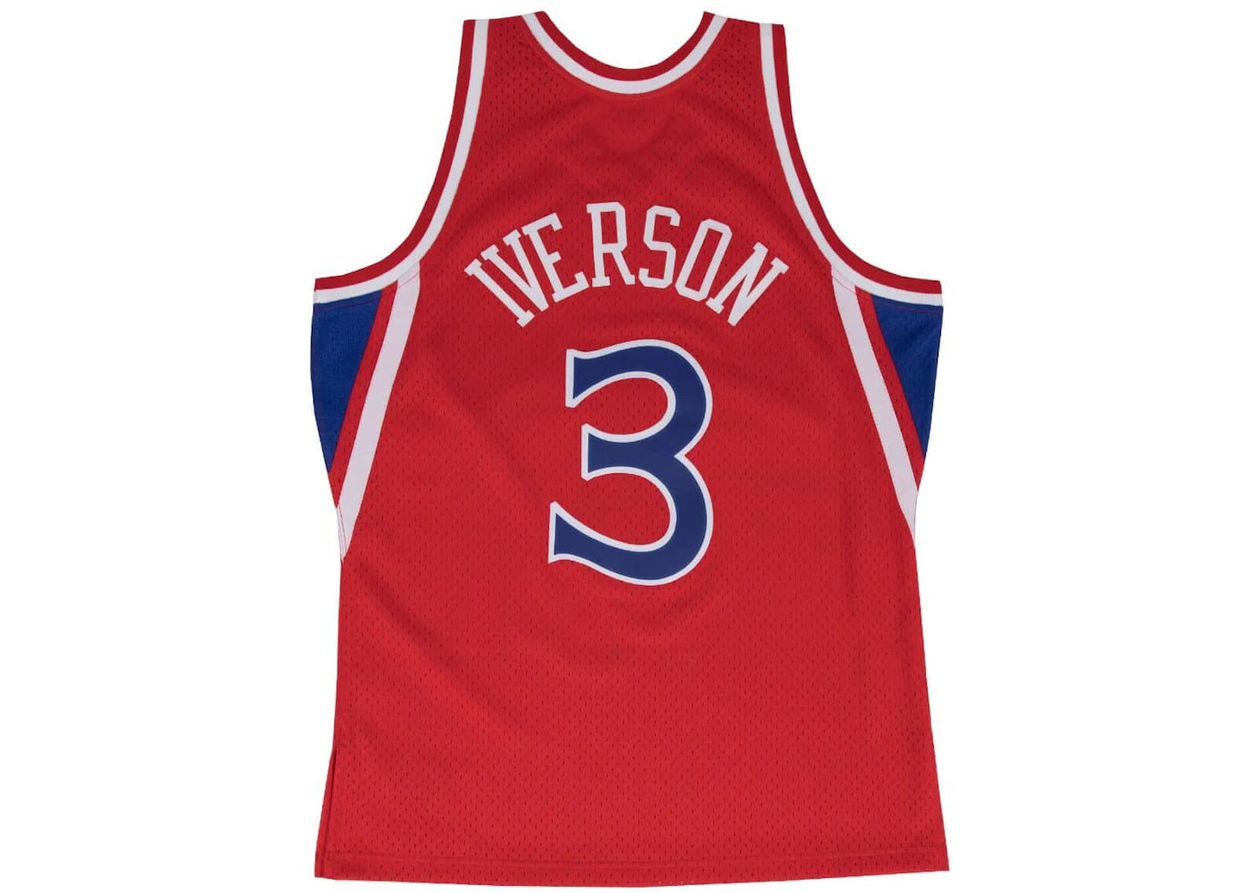 Mitchell & Ness Philadelphia 76ers Road 1996-97 Allen Iverson Swingman Jersey Scarlet - vue secondaire A