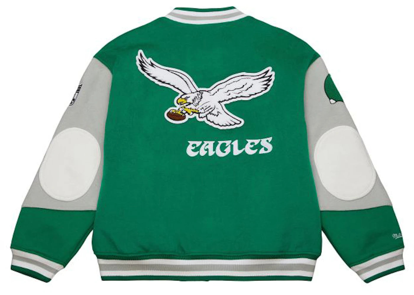 Mitchell & Ness Philadelphia Eagles Team Varsity Jacket Grey/Green - vue secondaire A