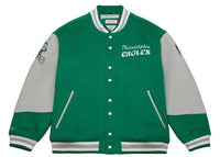 Mitchell & Ness Philadelphia Eagles Team Varsity Jacket Grey/Green