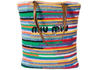 Miu Miu Crochet Tote Multicolor