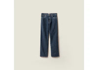 Miu Miu Denim Flock Pantalone Pants Blue