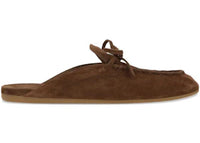 Miu Miu Open Heel Suede Loafer Cacao (Women's)