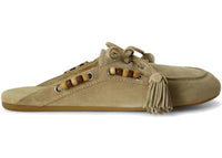 Miu Miu Suede Deck Mules Deserto (Women's)