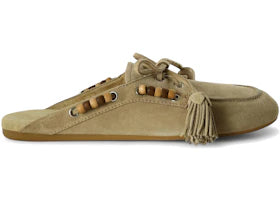 Miu Miu Suede Deck Mules Deserto (Women's)