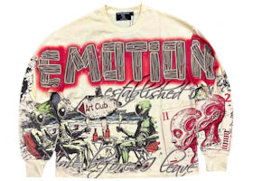 Mixed Emotions Art Club Longsleeve Cream - vue 360