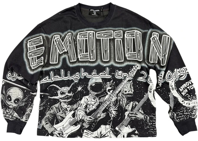 Mixed Emotions Astro Longsleeve Black
