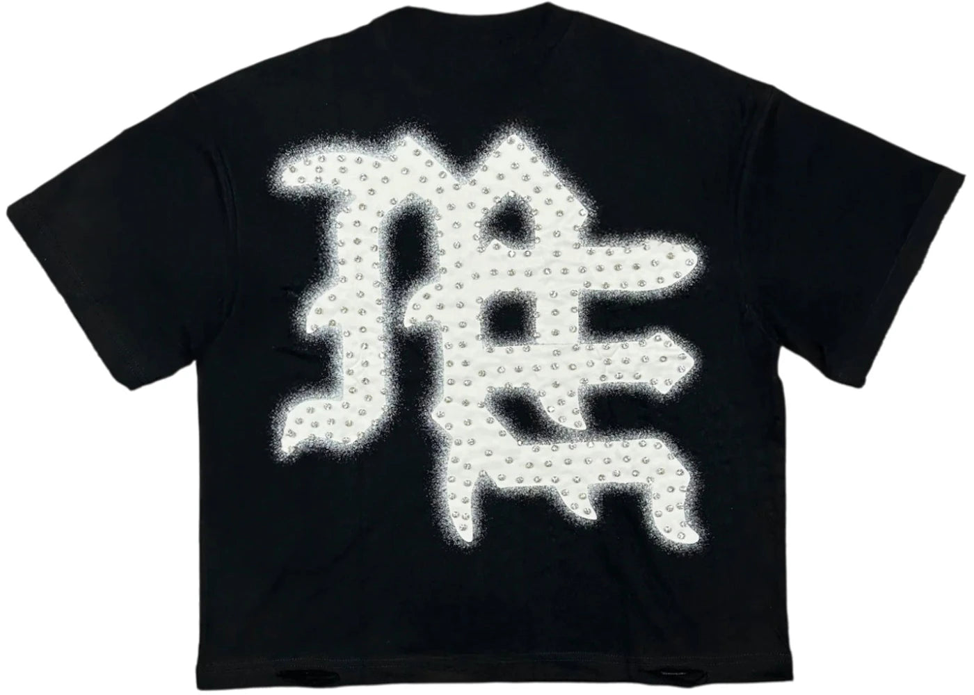 Mixed Emotions Rhinestone Tee Black - vue secondaire B