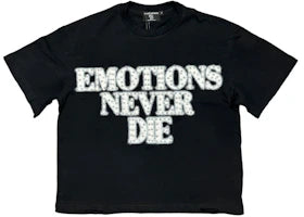 Mixed Emotions Rhinestone Tee Black