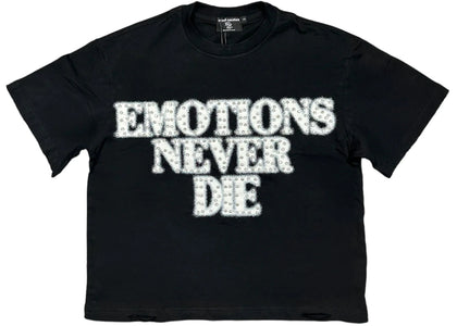 Mixed Emotions Rhinestone Tee Black - product view 2