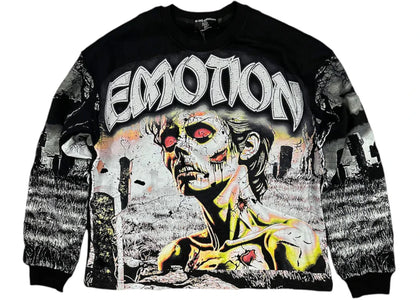 Mixed Emotions Tombstone L/S T-shirt Black - apparel view 2