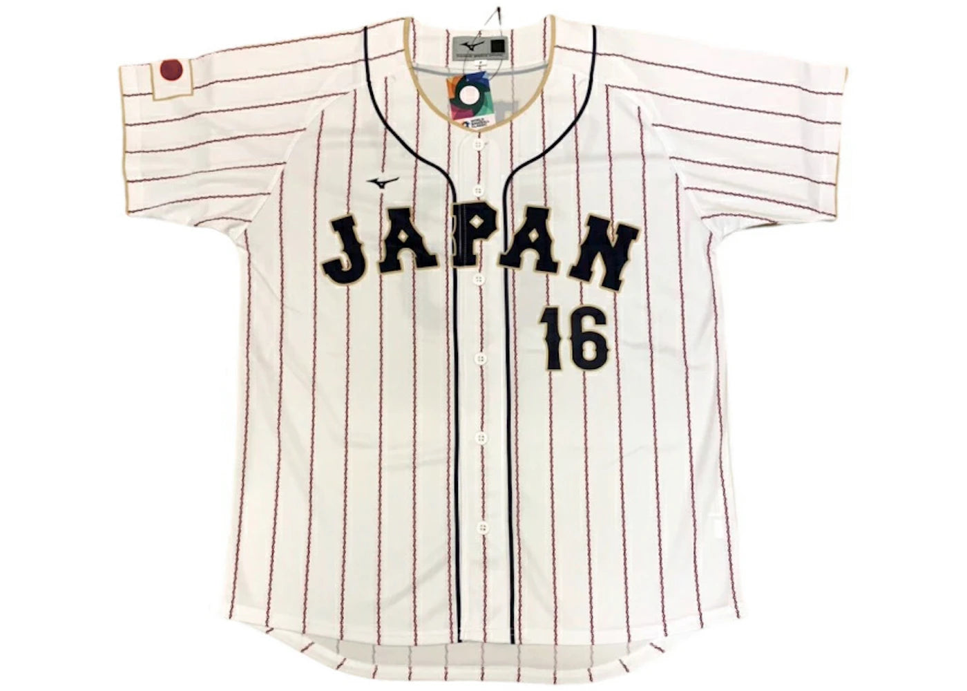 Mizuno Samurai Japan WBC 2023 Shohei Ohtani 16 Replica Jersey White - vue 360