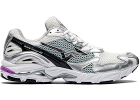 Mizuno Wave Rider 10 Snow White Black Slate - vue 360