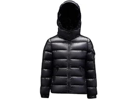 Moncler Girl's Bady Short Down Kid's Jacket Black - vue 360