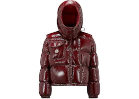 Moncler Karakorum Ripstop Short Down Jacket Burgundy (I20931A0018359607436)