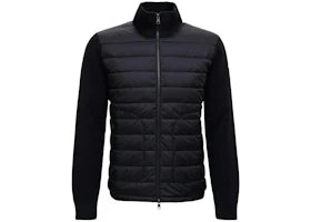Moncler Logo Cardigan Black - vue 360