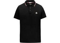 Moncler Logo Polo Shirt Black/Red/White