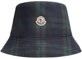 Moncler Logo Reversible Bucket Hat Blue/Green - vue 360