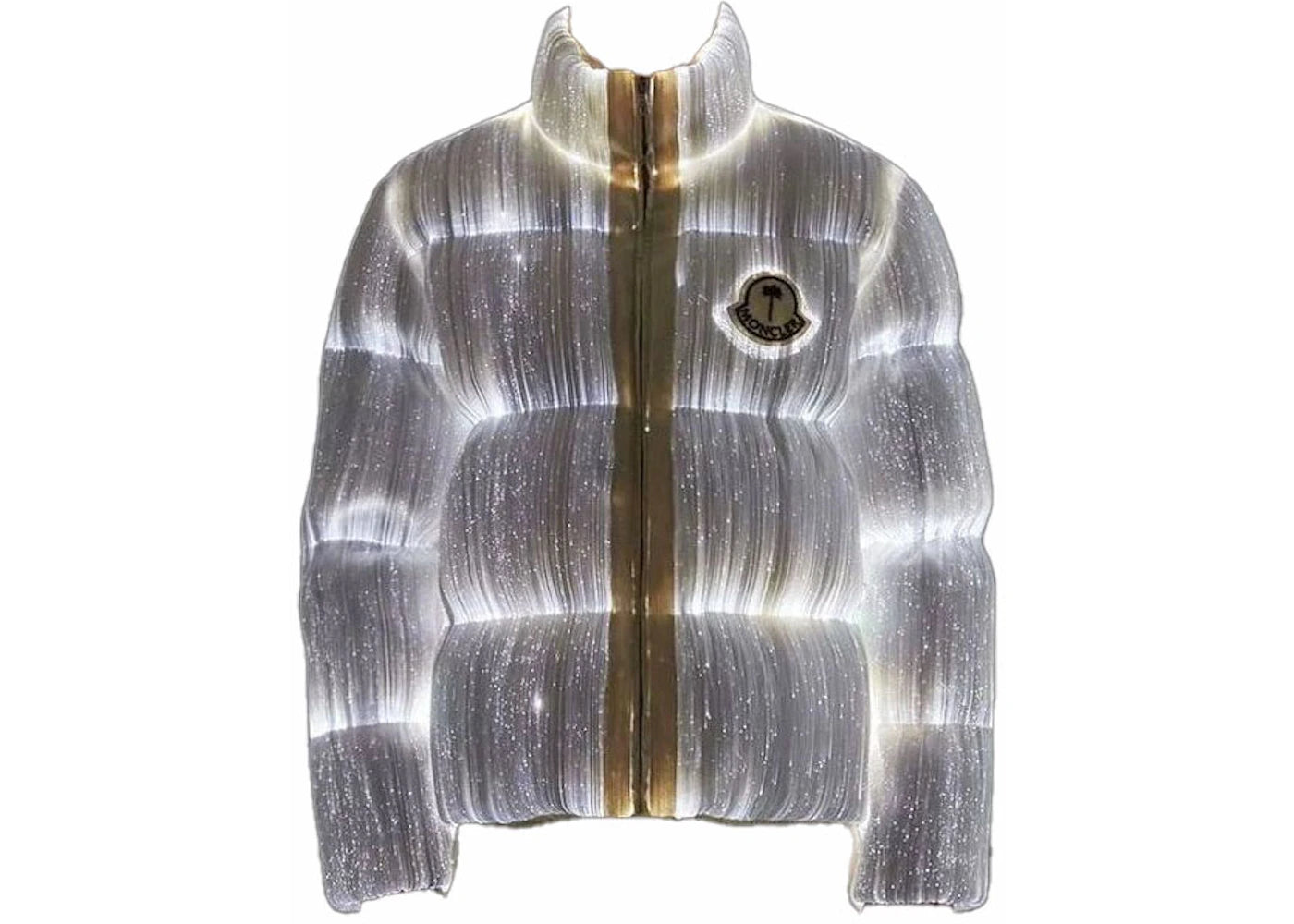 Moncler Maya 70 by Palm Angels Jacket Bright White - vue secondaire A