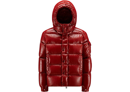 Moncler Maya 70th Anniversary Special Edition Short Down Jacket Berry Red - apparel view 2