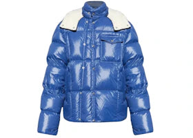 Moncler Serfanto Hooded Puffer Jacket Blue