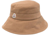 Moncler Women's Drawstring Cord Bucket Hat Beige
