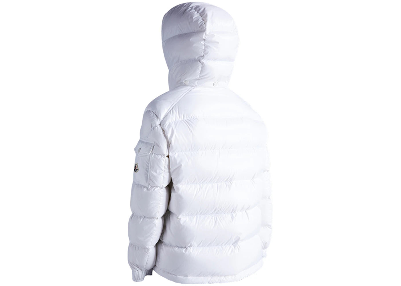 Moncler Women's Maire Short Down Jacket Glossy Off White - vue secondaire B