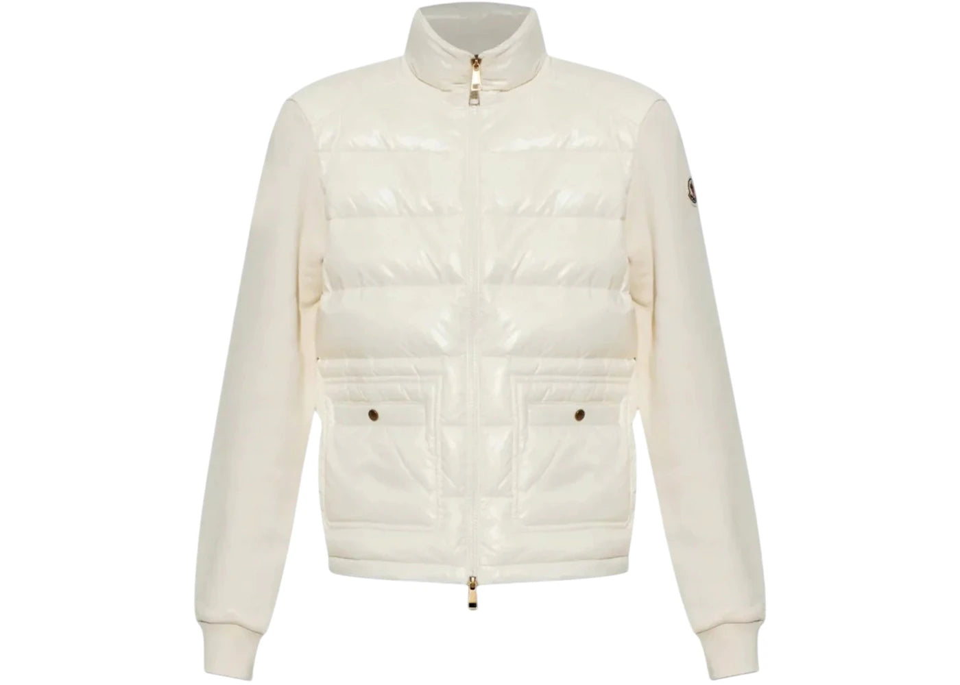 Moncler Women's Zip Up Cardigan White - vue secondaire A