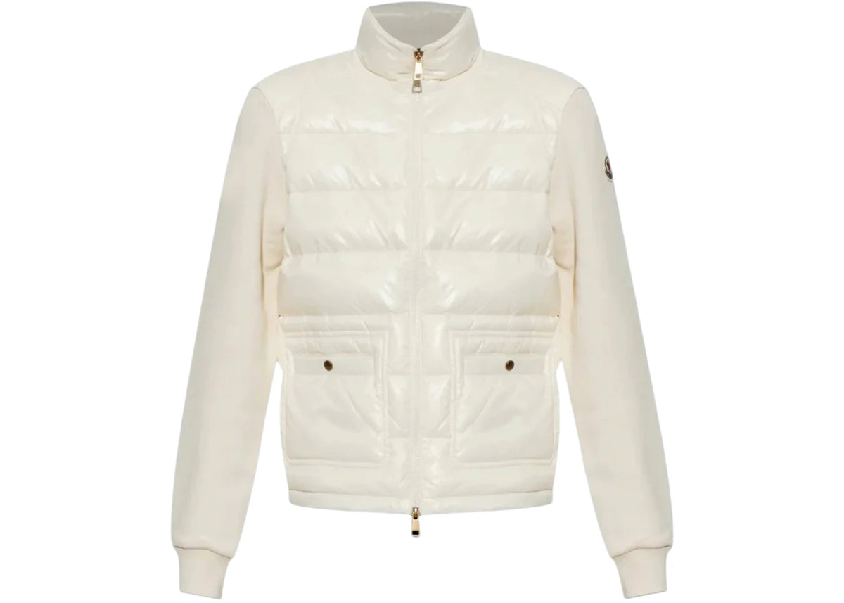 Moncler Women's Zip Up Cardigan White - vue 360