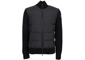 Moncler Zip Up Cardigan Black - vue 360
