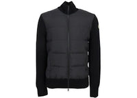 Moncler Zip Up Cardigan Black