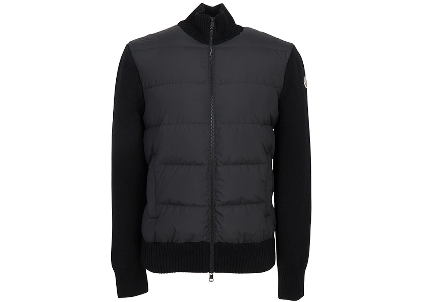 Moncler Zip Up Cardigan Black - vue secondaire A