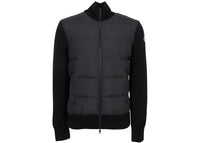 Moncler Zip Up Cardigan Black
